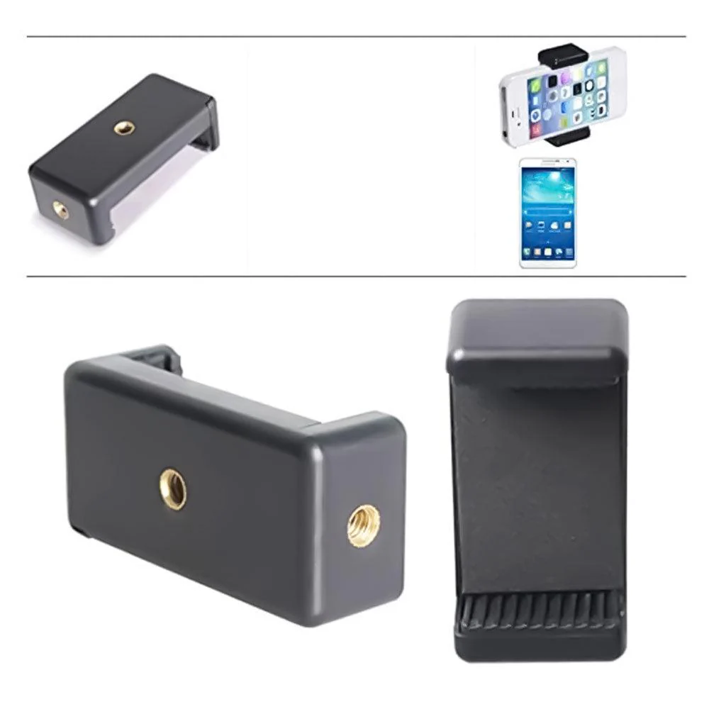 Selfie Stick & Tripod Mount Plastic Phone Clamp - Image 3