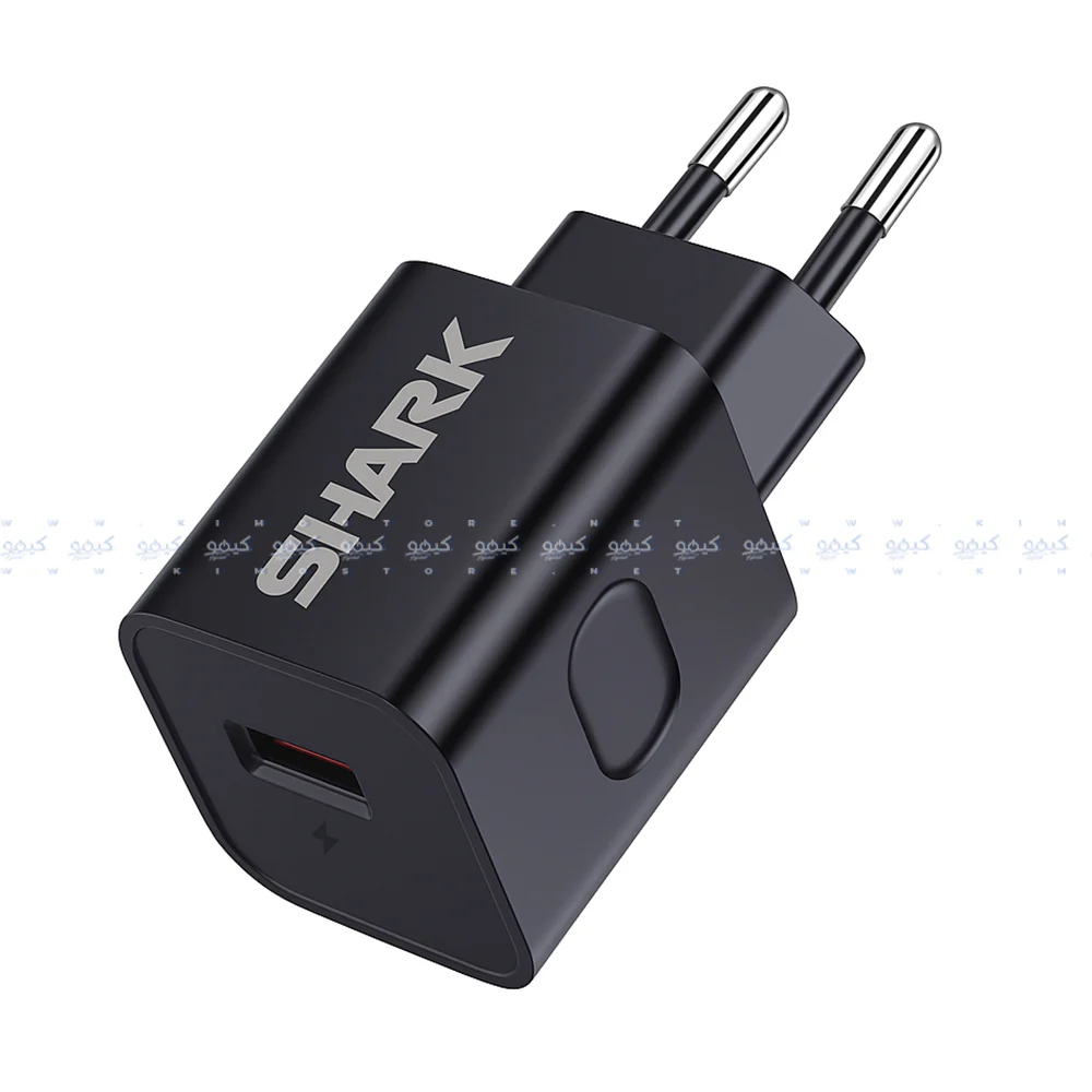 Shark SH-207 QC3.0 Wall Charger Micro Cable 18W Fast Charging - Black - Image 2
