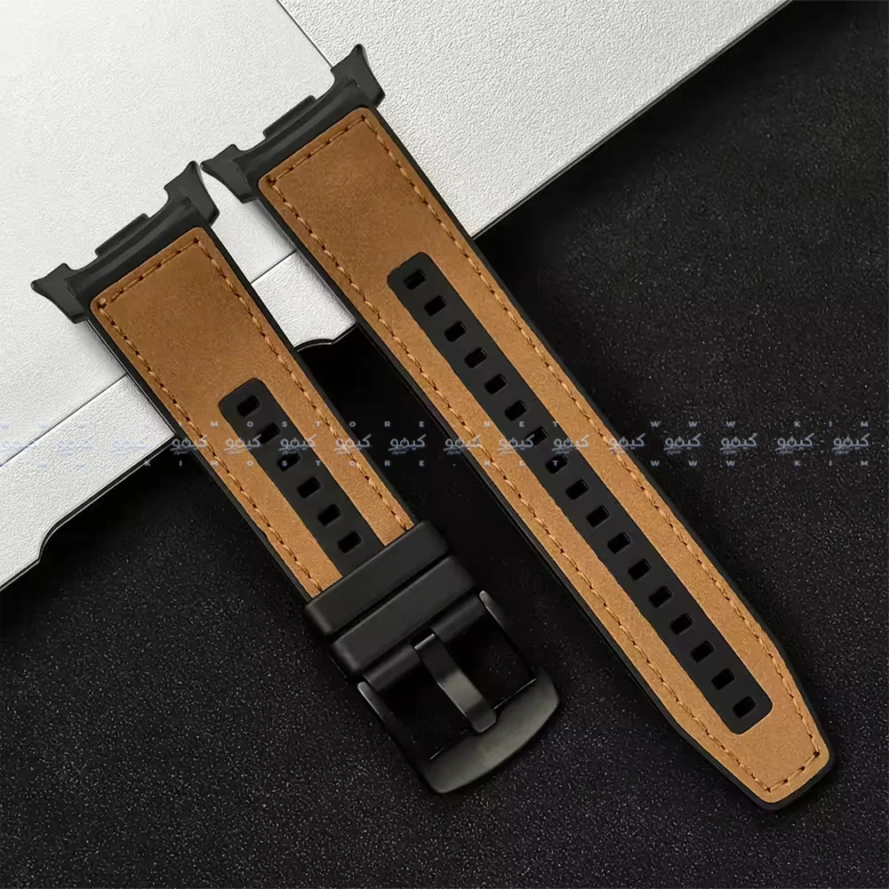 Silicone Leather Watch Strap (22mm-42mm-44mm-45mm-49mm) - Image 3