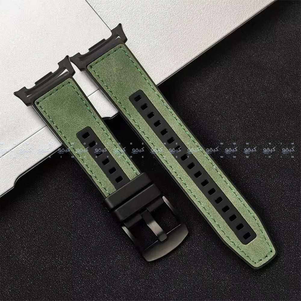 Silicone Leather Watch Strap (22mm-42mm-44mm-45mm-49mm) - Image 5