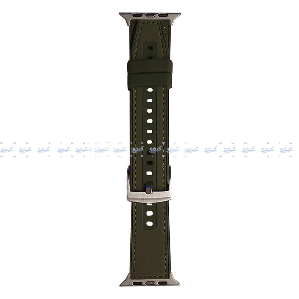 Silicone Leather Watch Strap (22mm-42mm-44mm-45mm-49mm) - Image 8