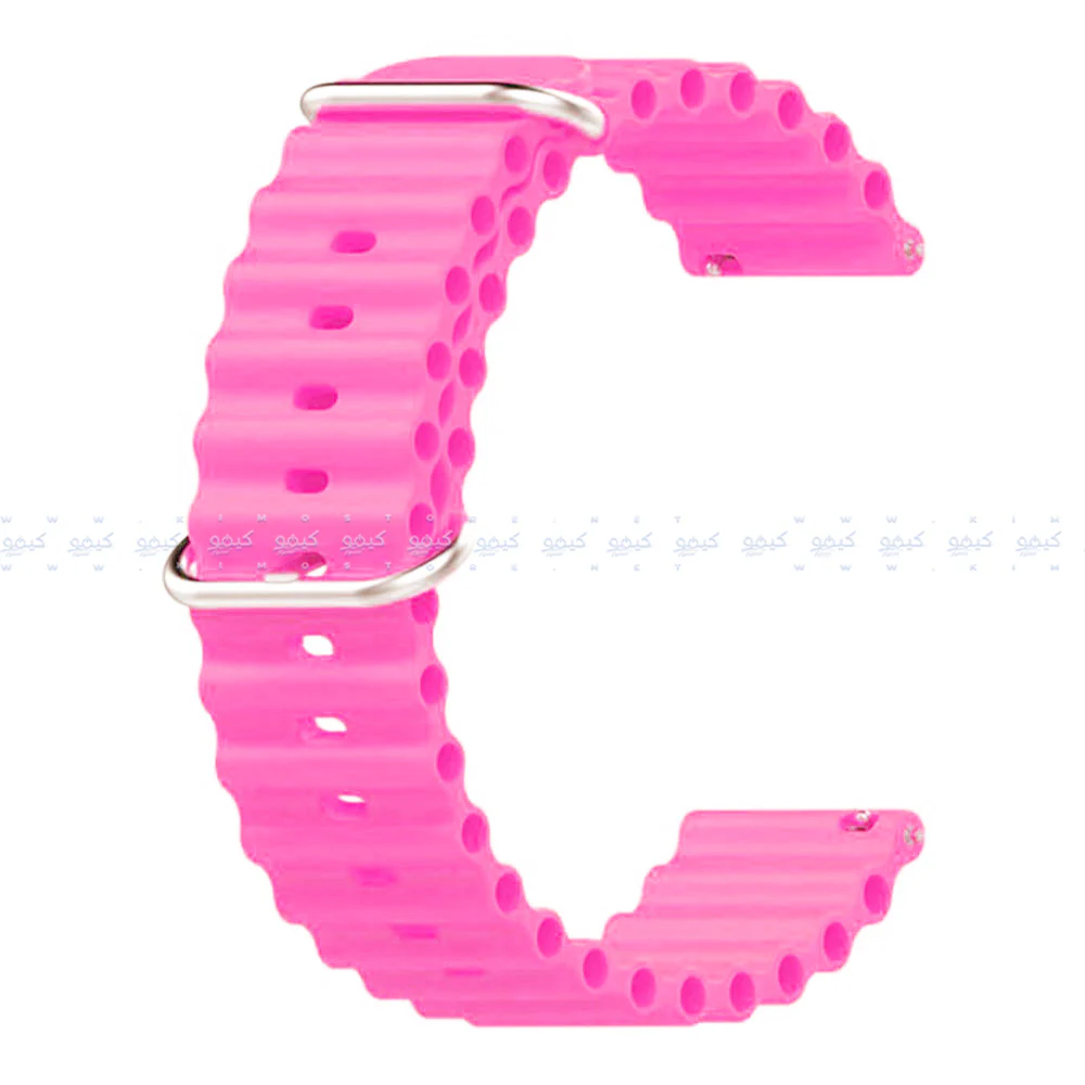 Ribbed Silicone Watch Strap (20mm) - Image 3