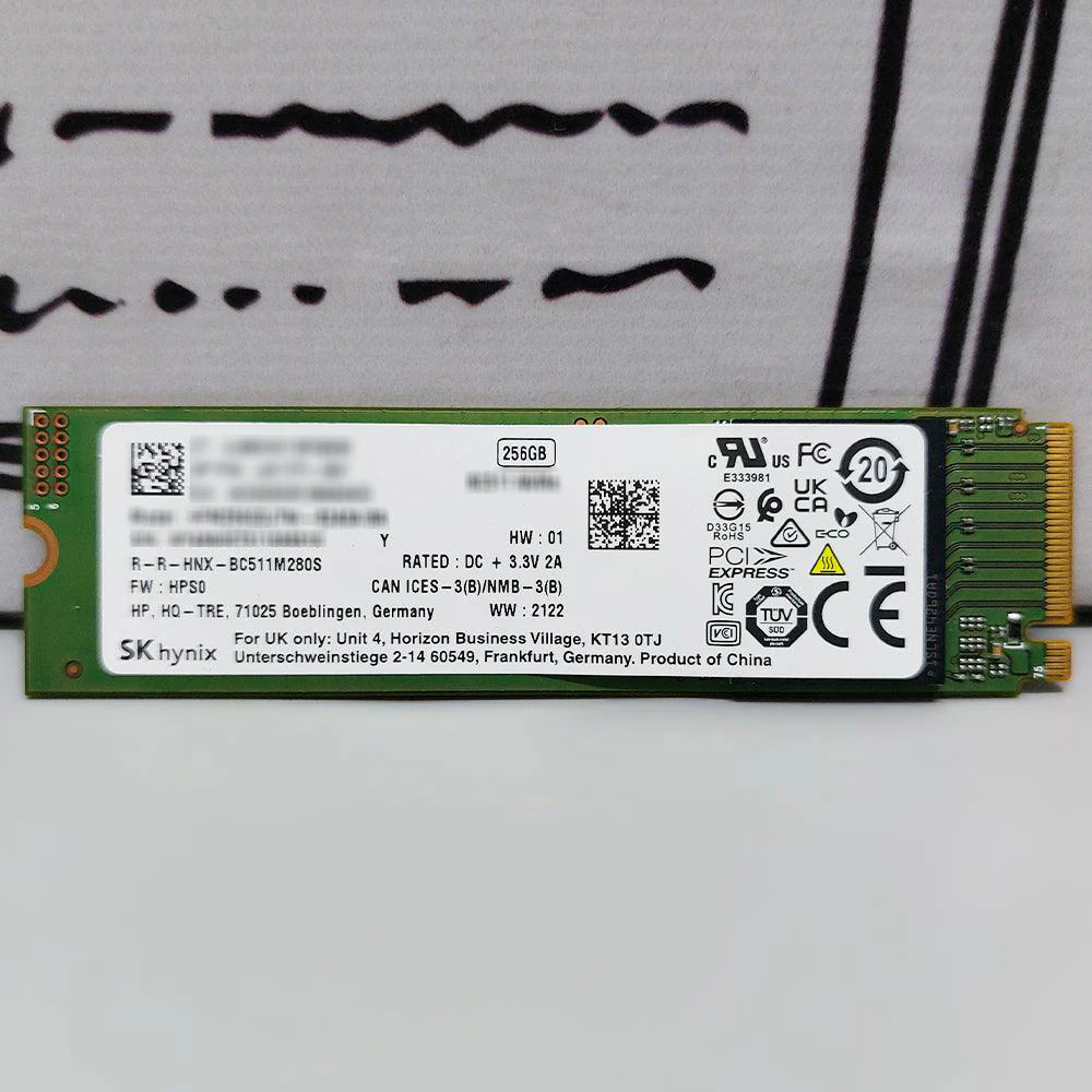 Sk Hynix BC901 / BC501 256GB NVMe PCIe M.2 SSD (Original Used) - Image 2