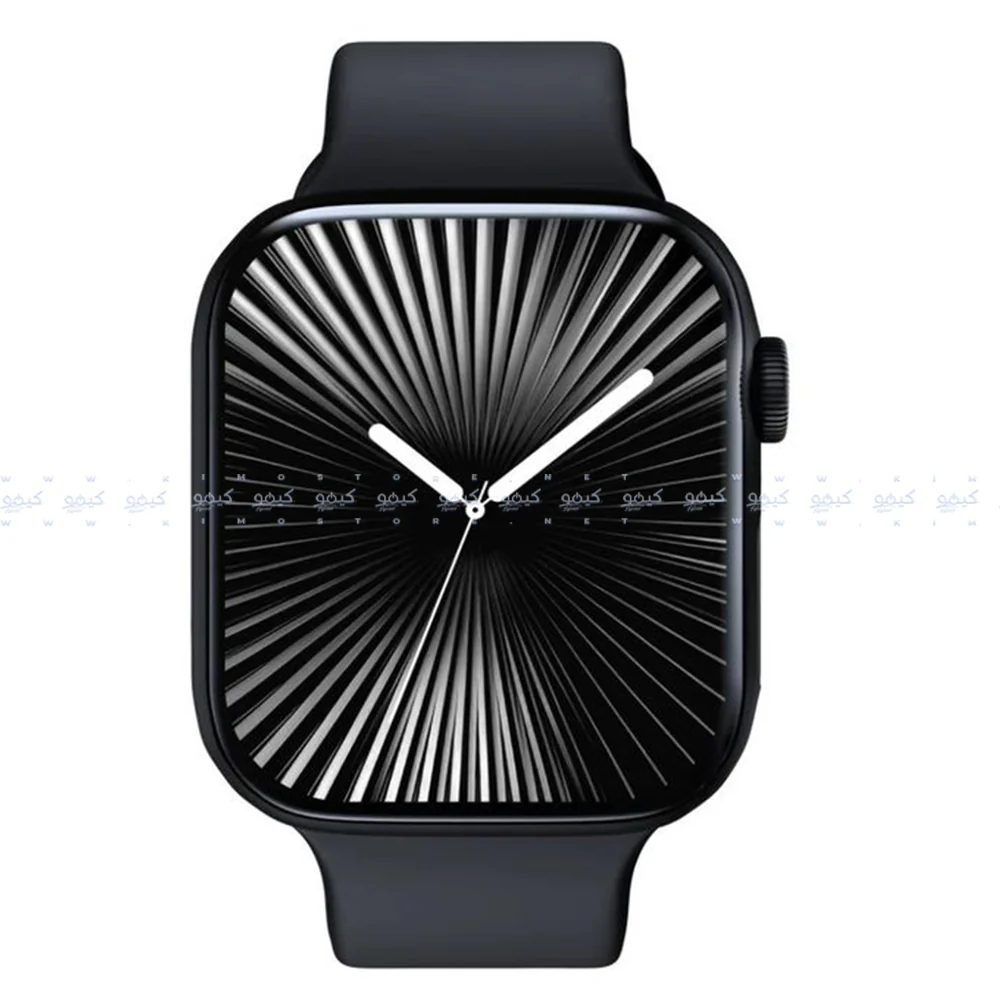 Smart Gate SGW-A Smart Watch (46mm) Black Case With Black Silicone Strap & Extra Strap