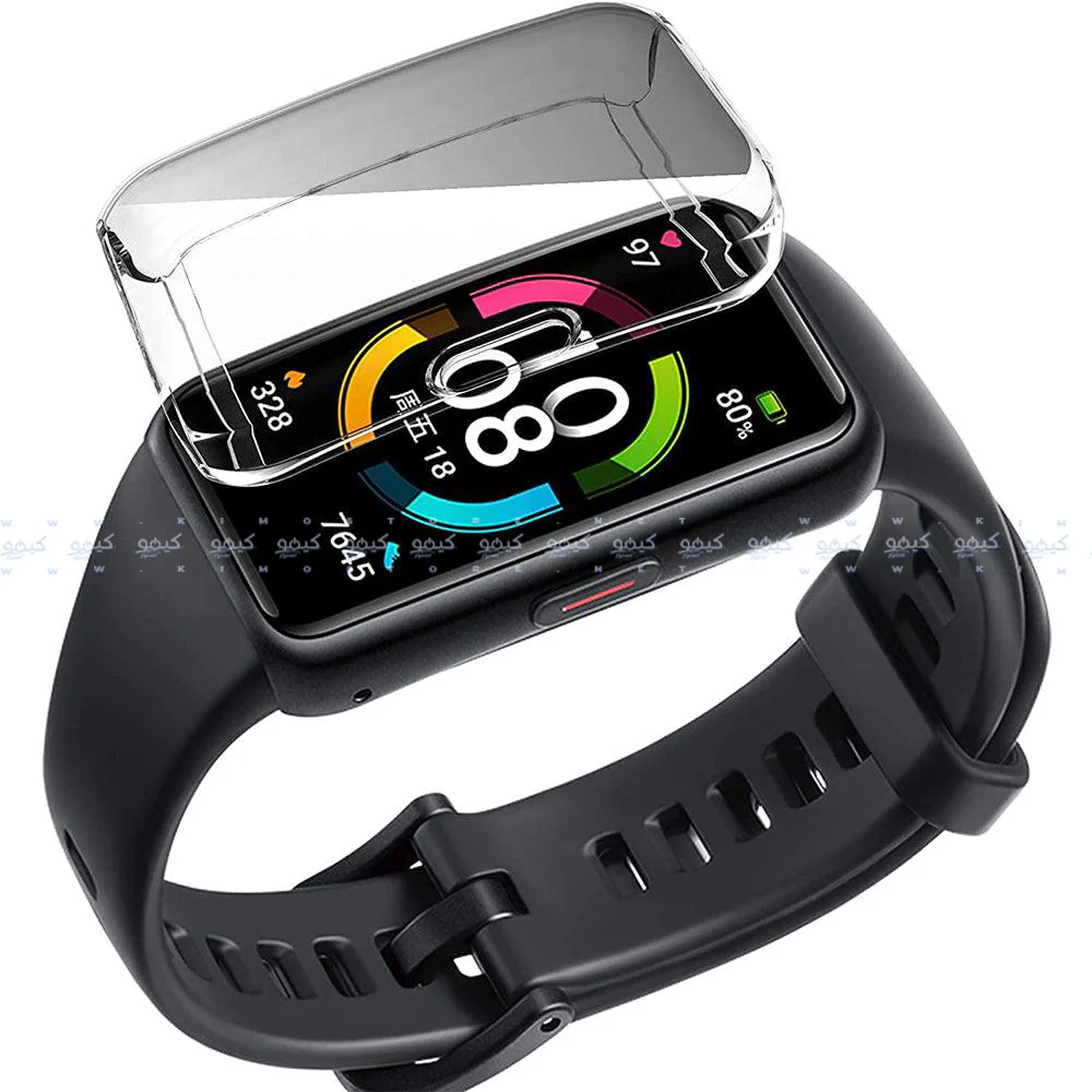 Smart Watch Silicone Full Cover With Frame Huawei Band 6 - Image 11