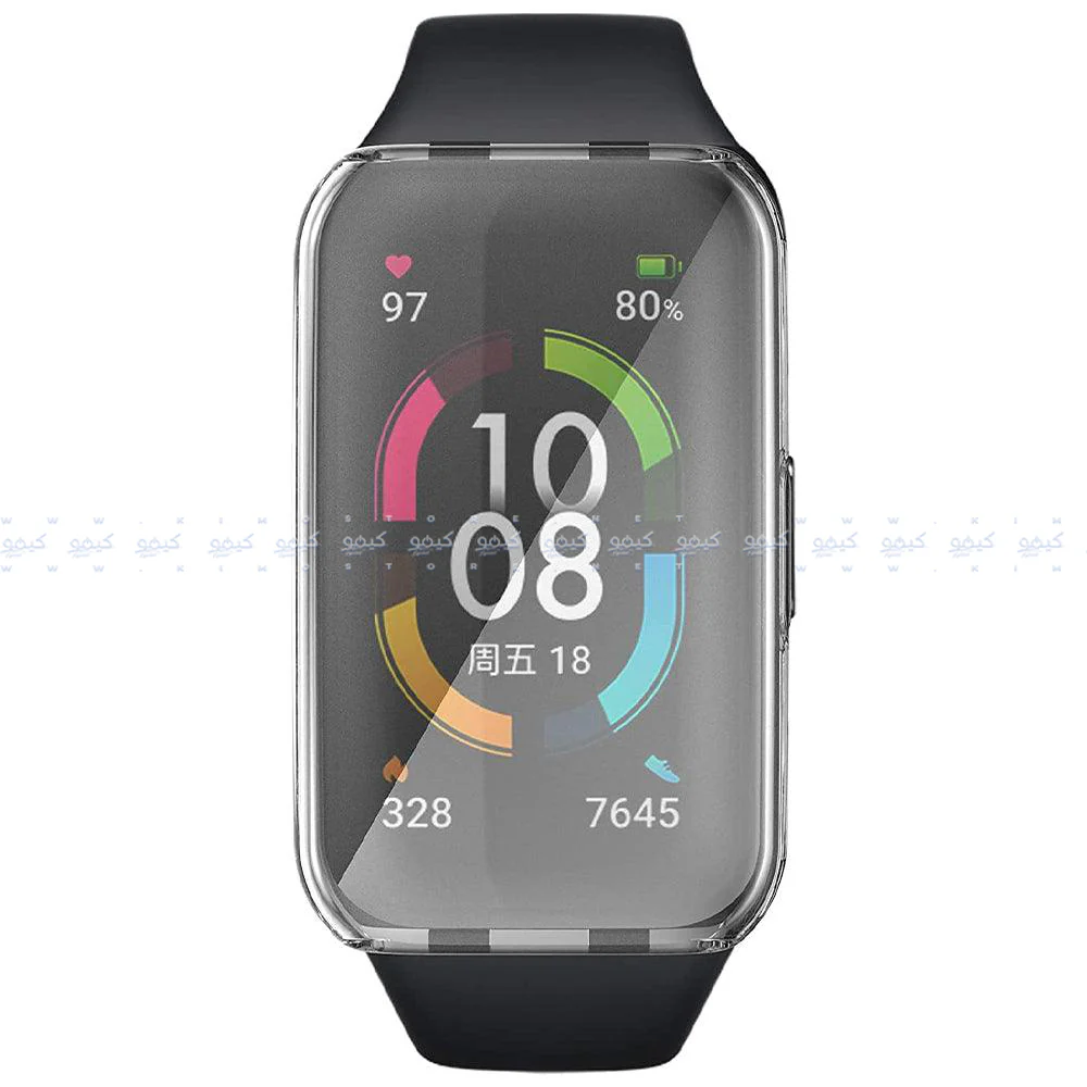 Smart Watch Silicone Full Cover With Frame Huawei Band 6 - Image 13