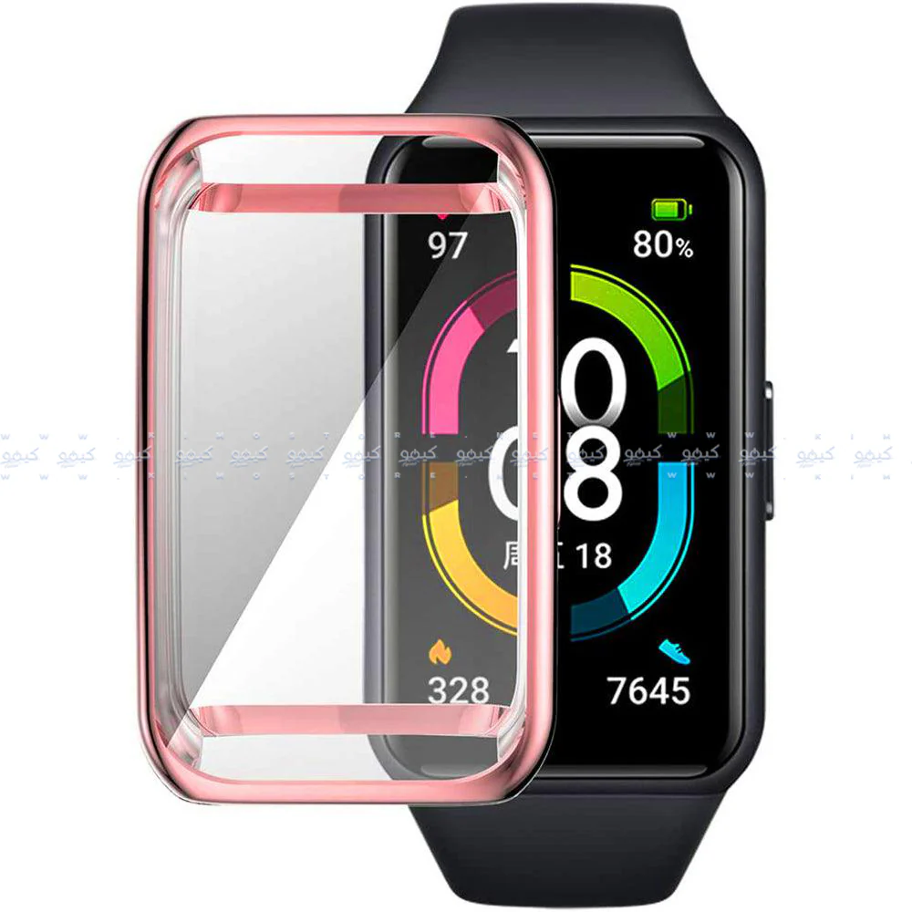 Smart Watch Silicone Full Cover With Frame Huawei Band 6 - Image 14