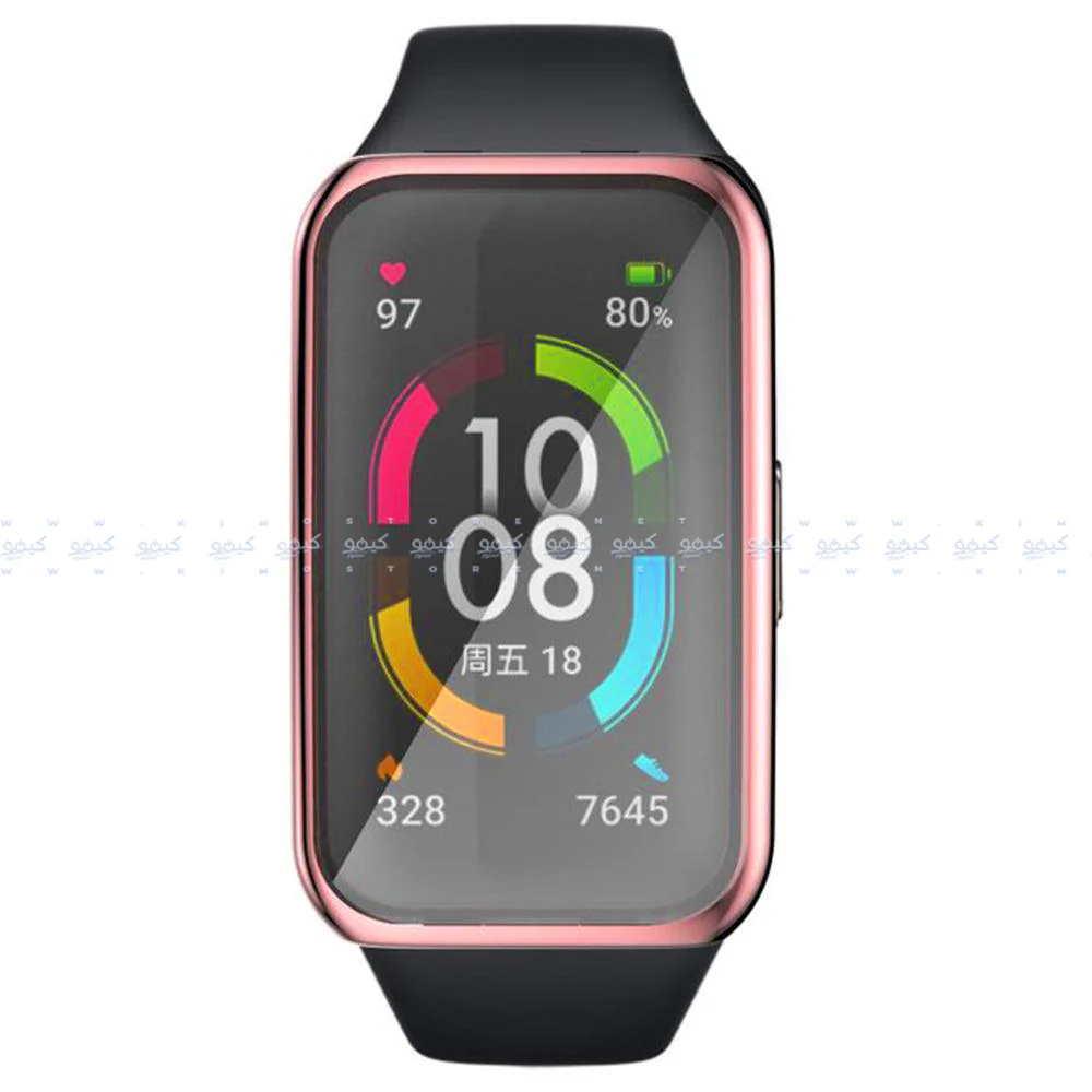 Smart Watch Silicone Full Cover With Frame Huawei Band 6 - Image 15