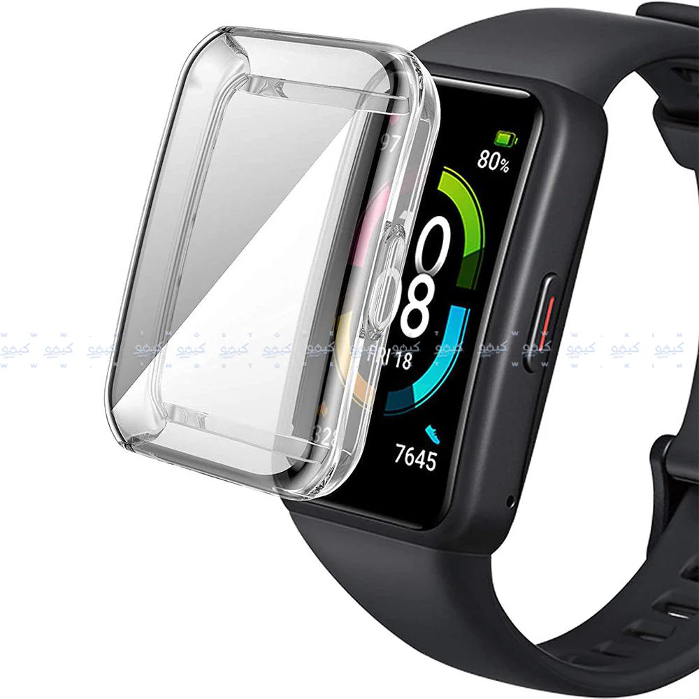 Smart Watch Silicone Full Cover With Frame Huawei Band 6 - Image 2