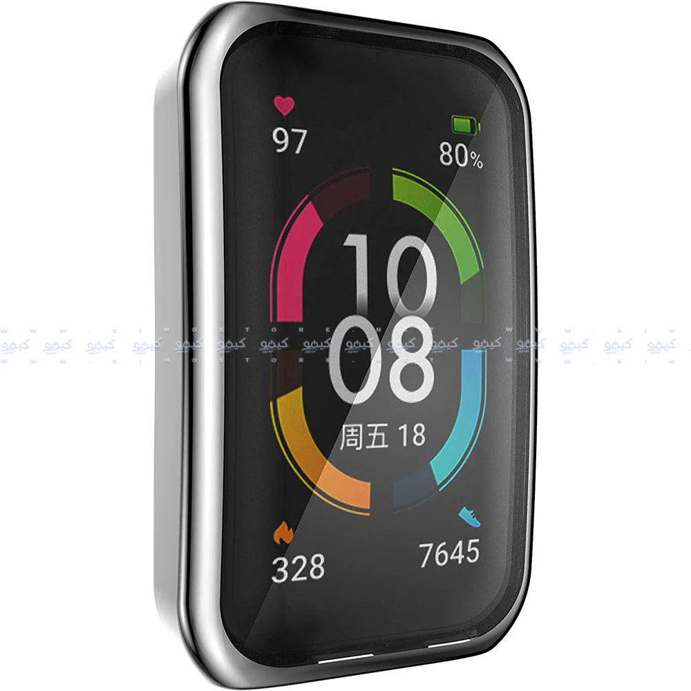 Smart Watch Silicone Full Cover With Frame Huawei Band 6 - Image 4