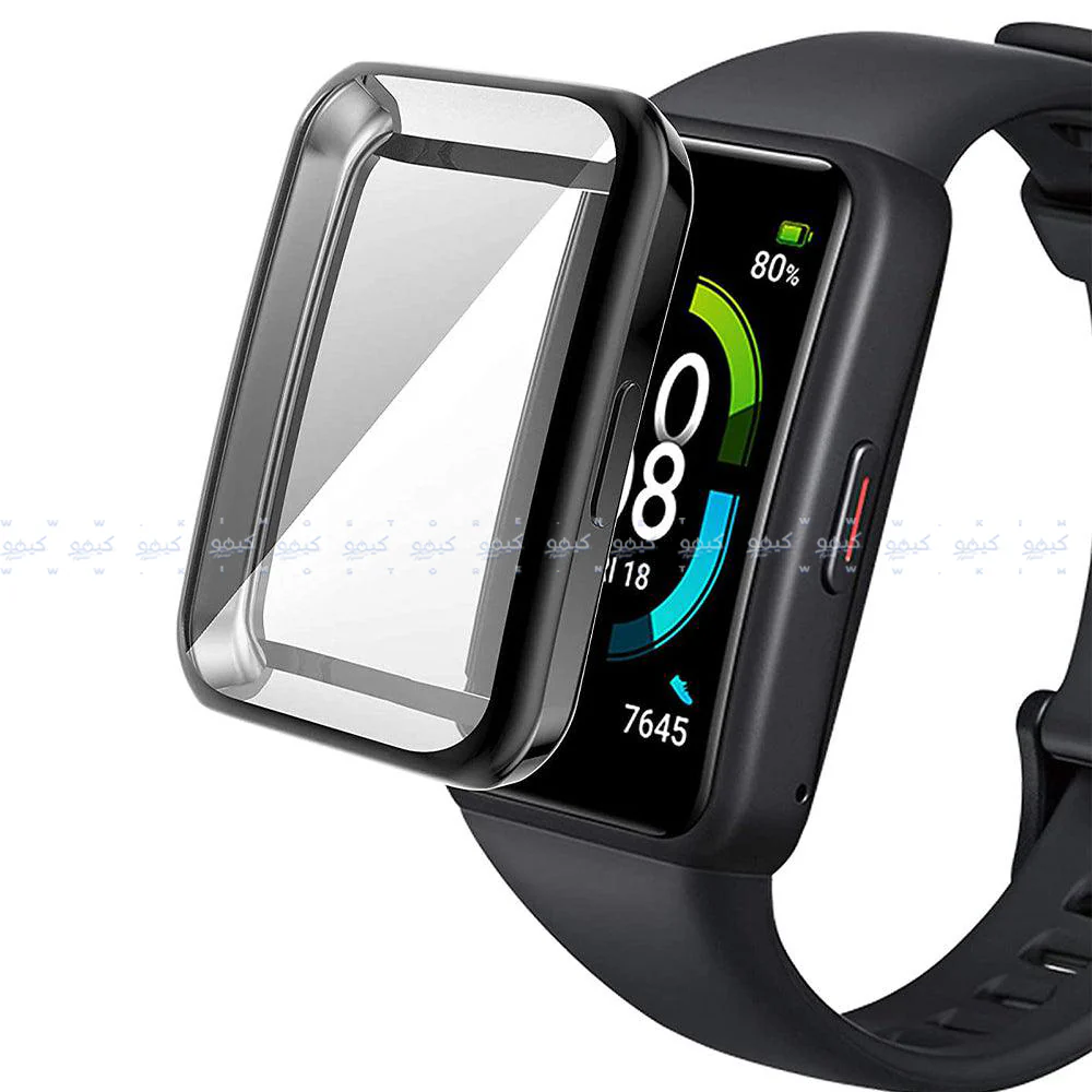 Smart Watch Silicone Full Cover With Frame Huawei Band 6 - Image 6