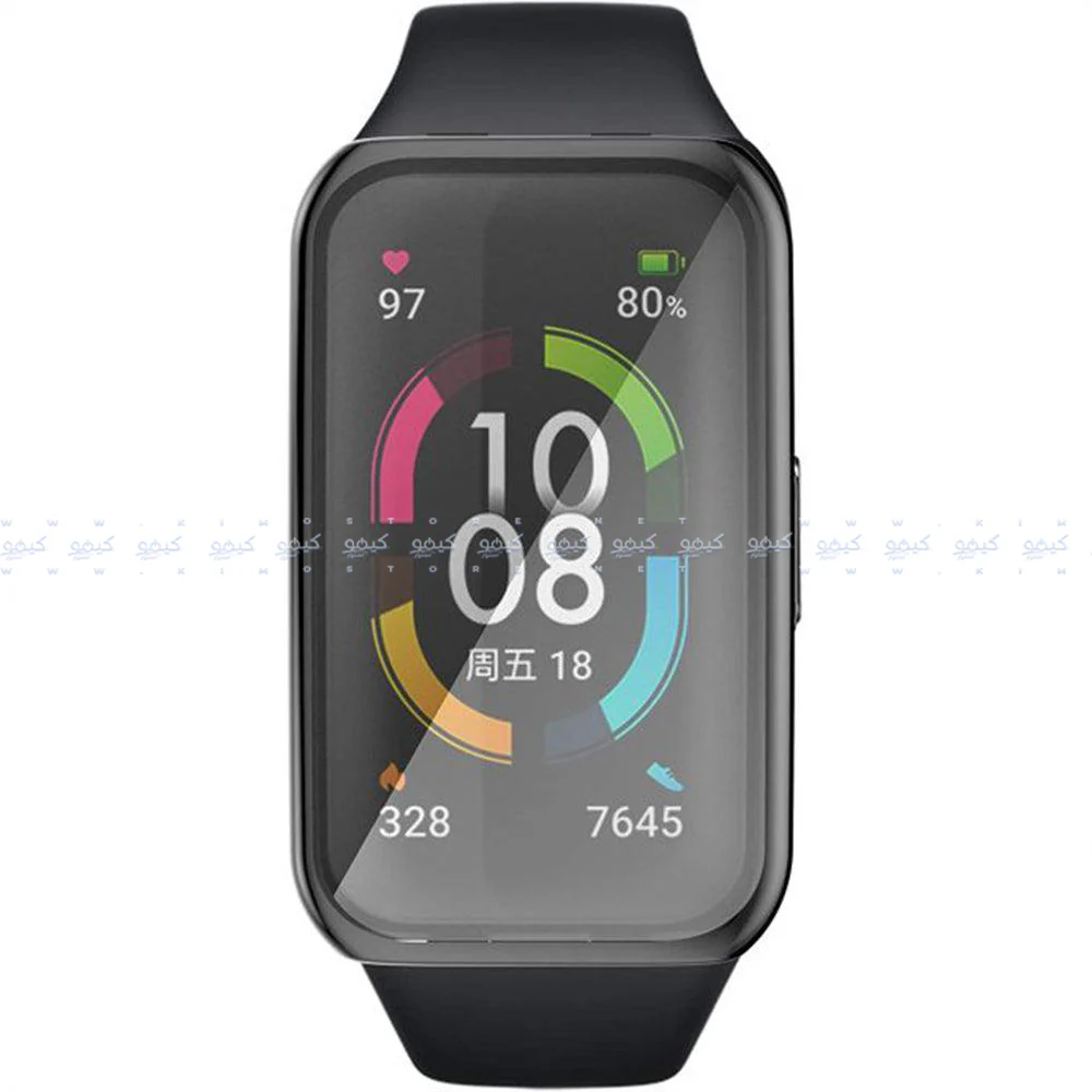 Smart Watch Silicone Full Cover With Frame Huawei Band 6 - Image 9