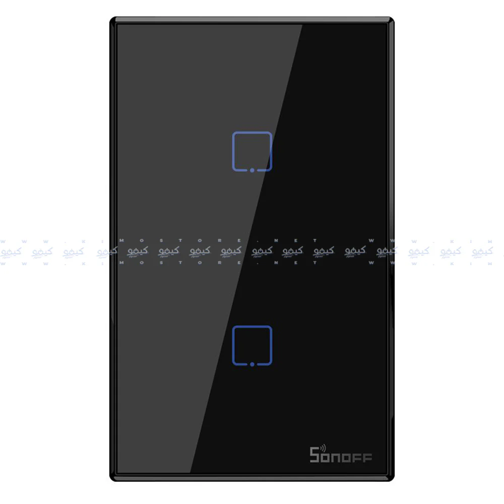 Sonoff TX T3-US-2C Black Series WiFi Wall Switch - Black