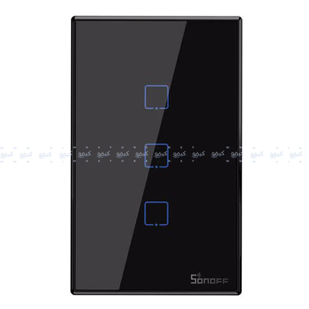 Sonoff TX T3-US-3C Black Series WiFi Wall Switch - Black