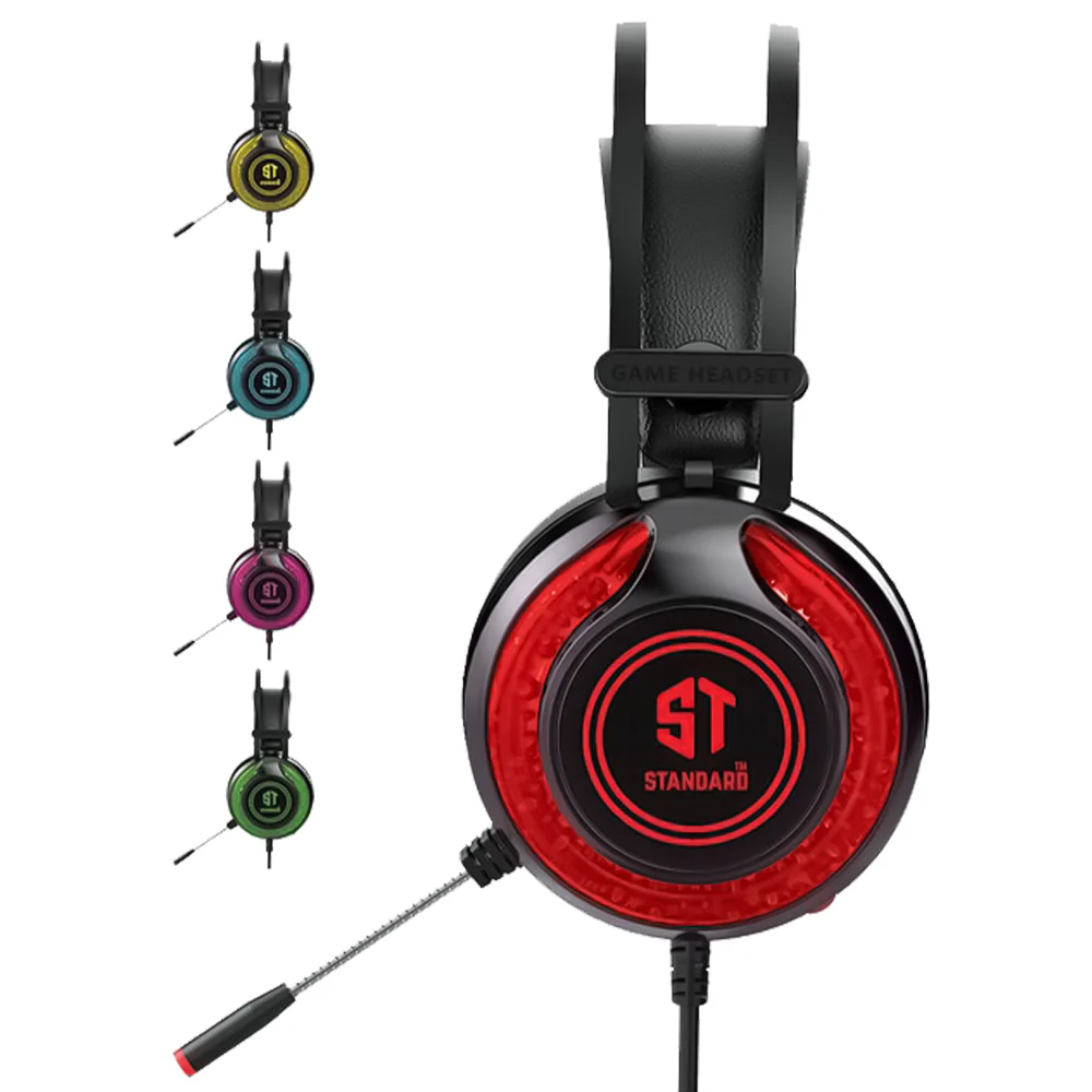 ST-Standard GM-06 Stereo Rainbow Gaming Headset 7.1 Surround Sound - Image 6