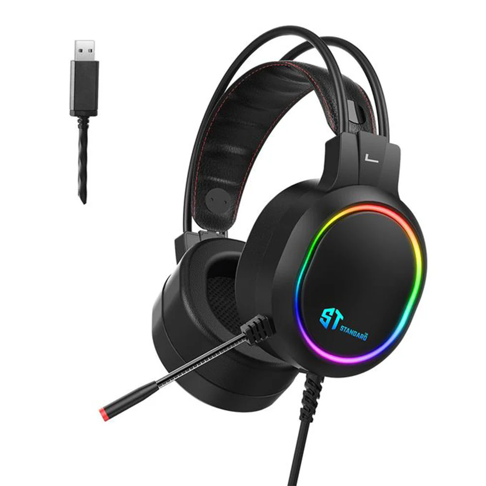 ST-Standard GM-09 Stereo RGB Gaming Headset 7.1 Surround Sound