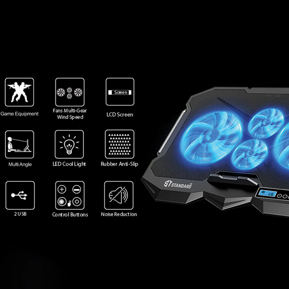 ST-Standard ICE-04 Plus Gaming Laptop Cooling Pad - Image 6