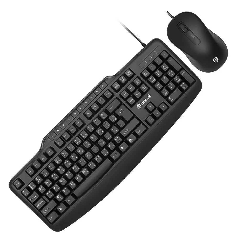 ST-Standard KC6000 Wired Keyboard + Mouse Combo English & Arabic - Image 3