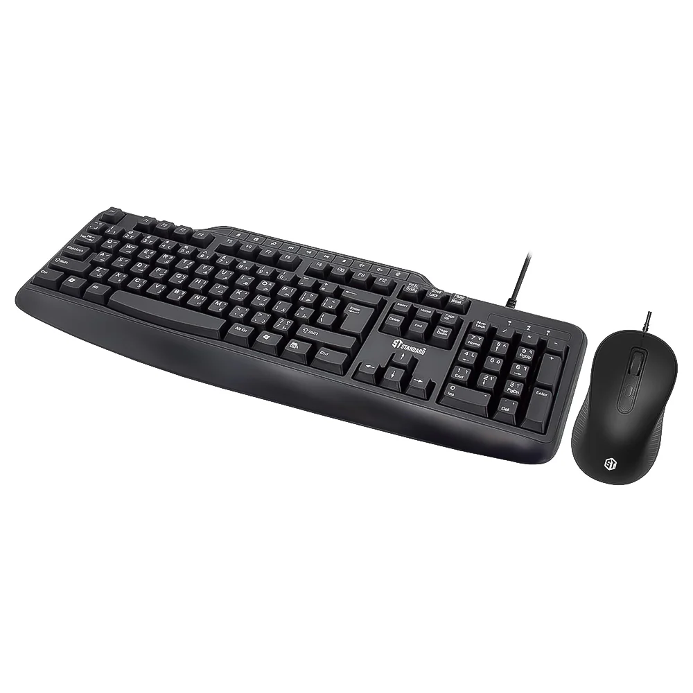 ST-Standard KC6000 Wired Keyboard + Mouse Combo English & Arabic - Image 4