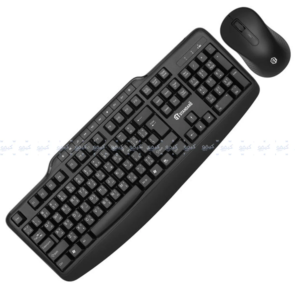 ST-Standard KCW6000 Wireless Keyboard + Mouse Combo English & Arabic - Image 4