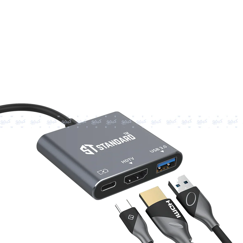 ST-Standard ST-9175 3in1 Type-C 4K HUB Converter - Image 3