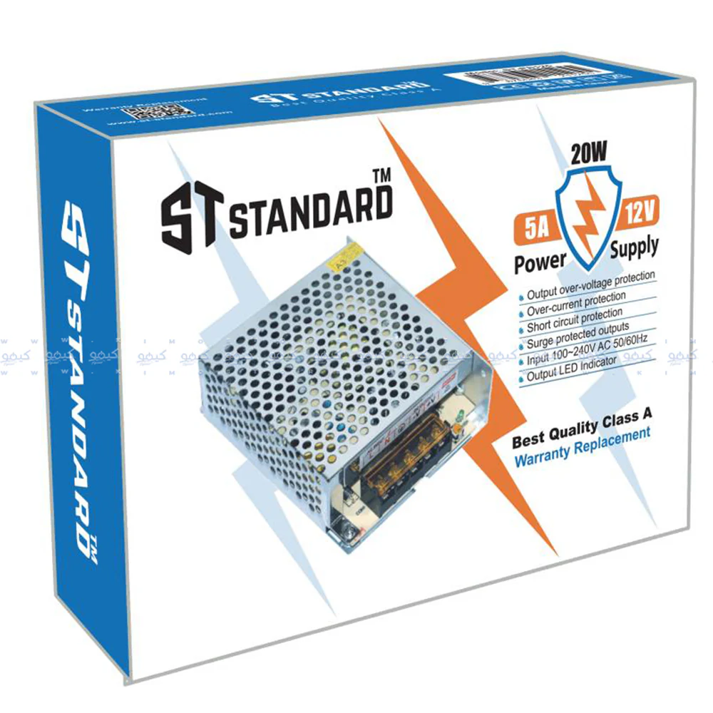 ST-Standard ST-PS125 Samll Camera Power Supply 12V 5A - Image 2