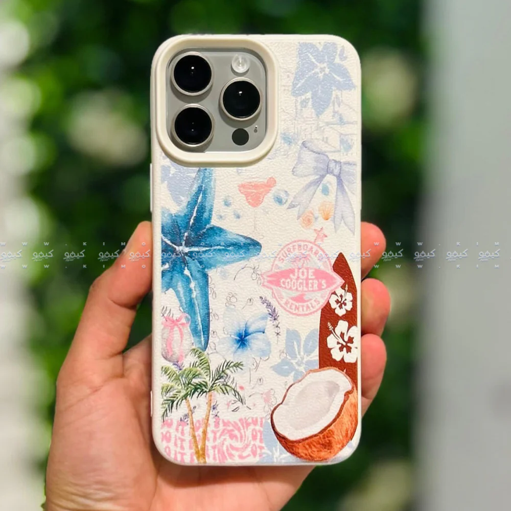 Starfish & Coconut Tree Flower Summer Pattern Phone Cover