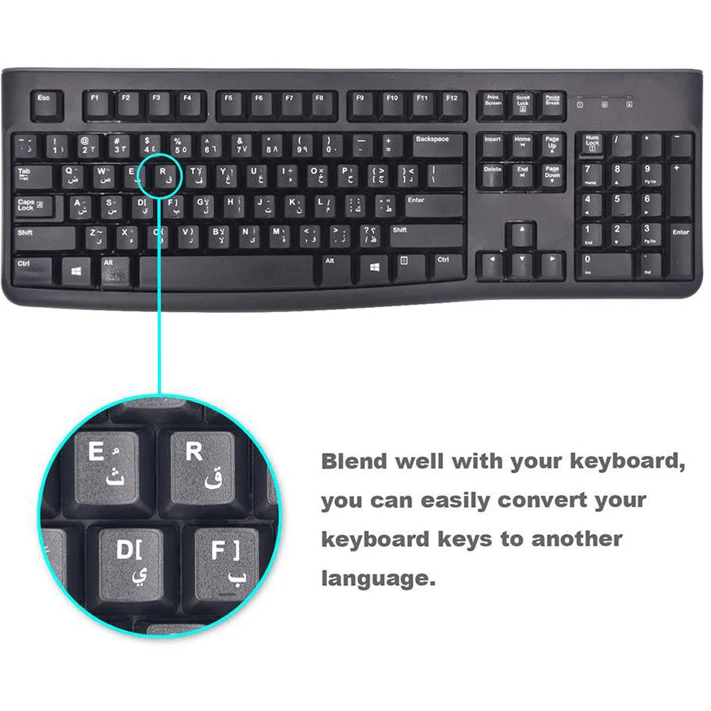 Black Leather Sticker For Keyboard - Image 5