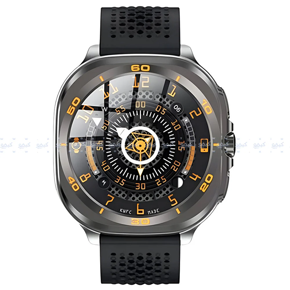 Swiss Military DOM 7 Smart Watch Silver Metal Case With Black Silicone Strap - Image 3