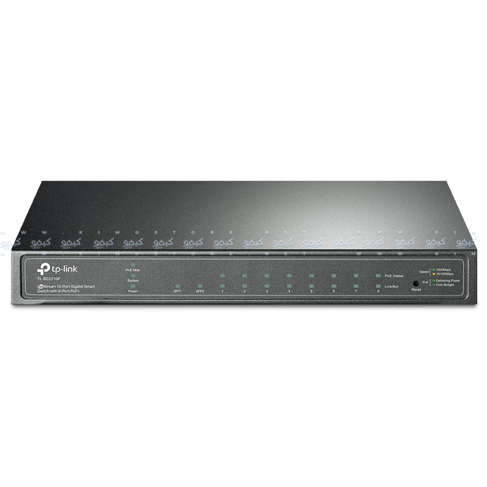 TP-Link TL-SG2210P Unmanaged Desktop Switch 8 Ports PoE+ 10/100/1000Mbps + 2 Ports SFP 10/100/1000Mbps 61W - Image 2
