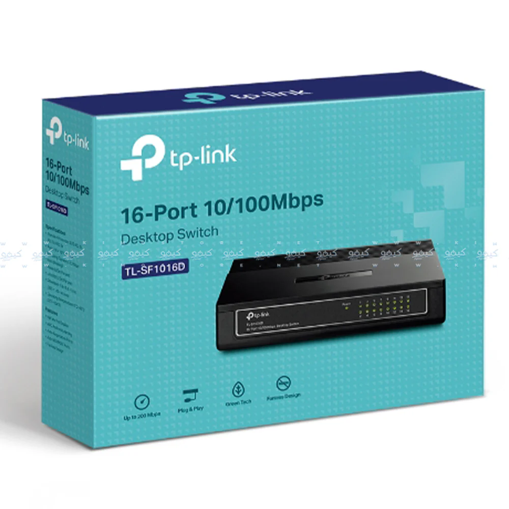 TP-Link TL-SF1016D Desktop Switch 16 Ports 10/100Mbps - Image 4