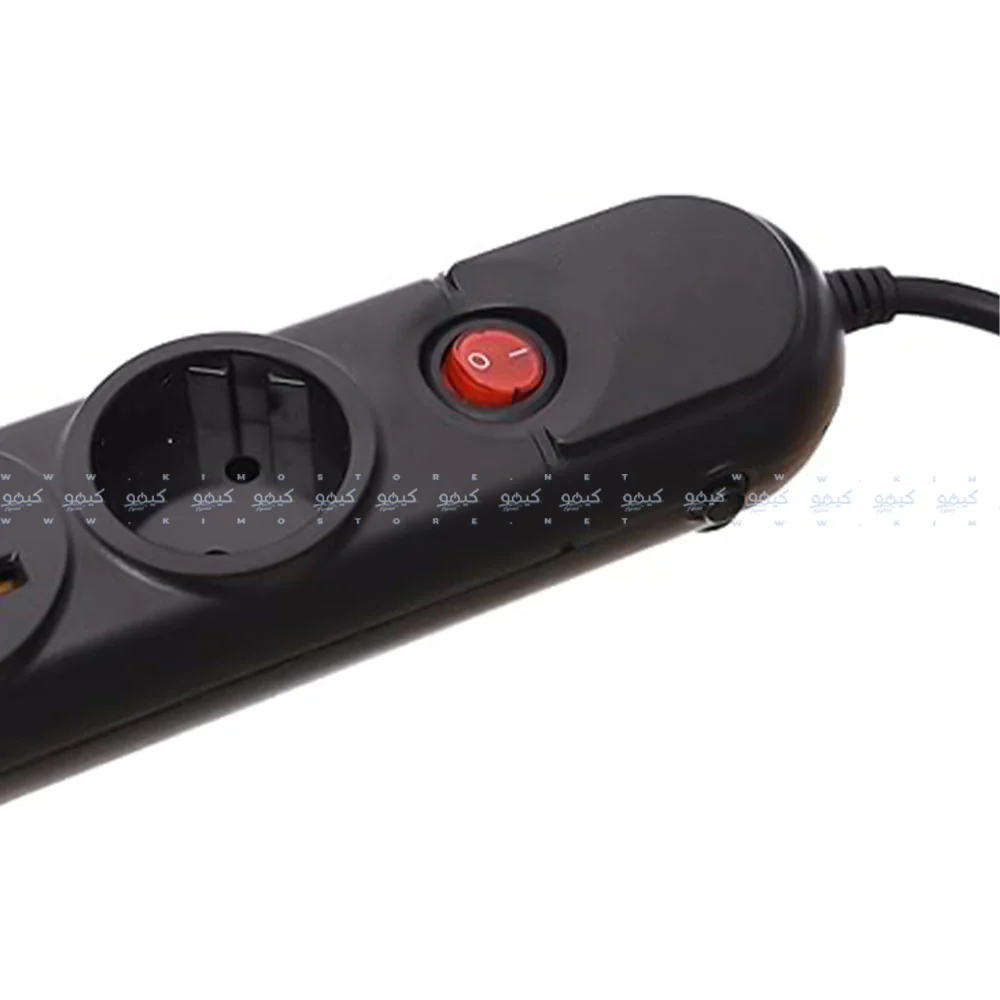 SystemMax SMPG-4P 4Port Power Strip 2500W 2m - Black - Image 4