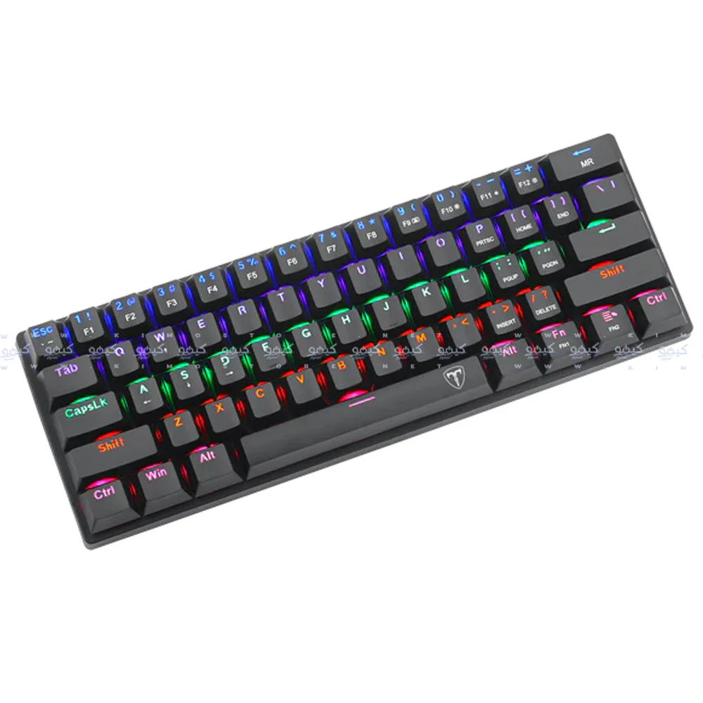 T-Dagger TGK321 Brown Switch Wired Rainbow Gaming Keyboard English & Arabic - Image 3
