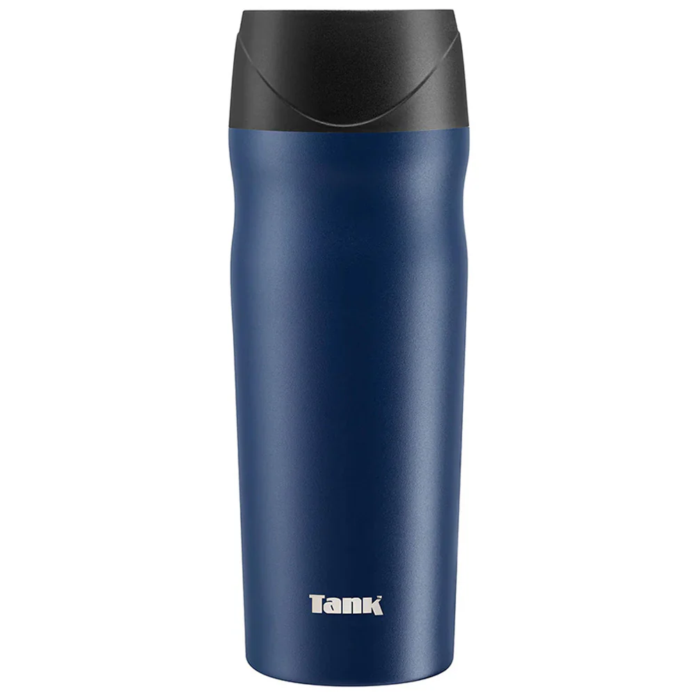 Tank Me Stainless Steel Thermal Mug Tumbler Easy Sip-Push Button 360° Drink Flow Lid 450ml