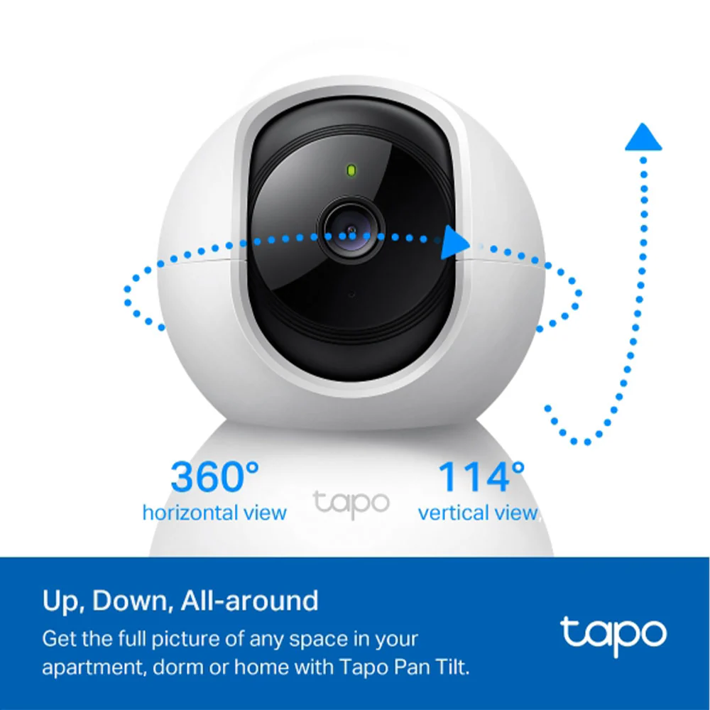 Tapo C200C V5 Wi-Fi Pan & Tilt Indoor Security Camera 2MP 4mm (Mic) - Image 4