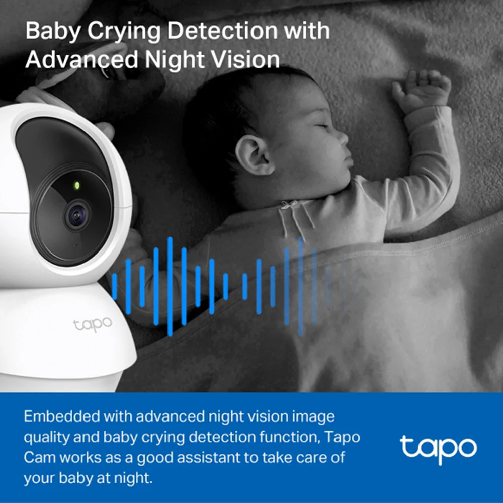Tapo C200C V5 Wi-Fi Pan & Tilt Indoor Security Camera 2MP 4mm (Mic) - Image 6
