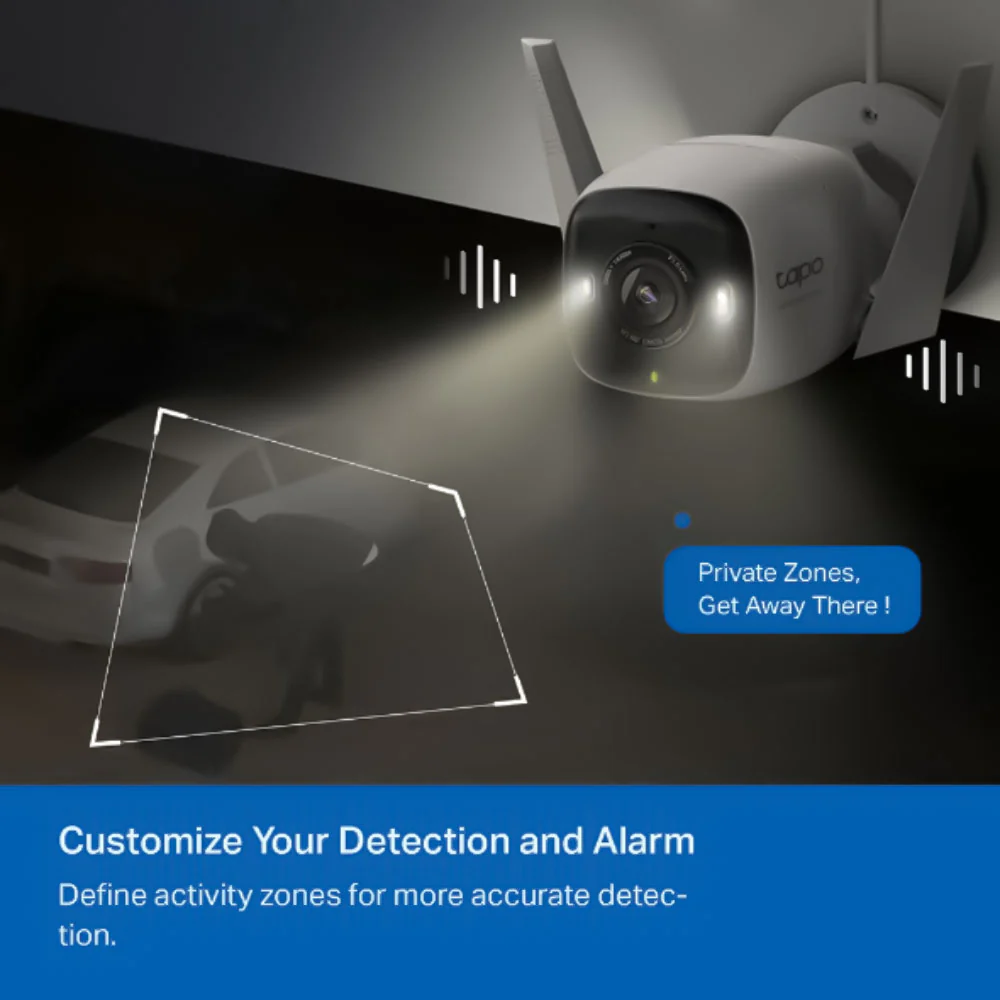 Tapo C325WB V2 Wi-Fi Outdoor Security Camera 2K 4MP 4.1mm (Mic) (Full Color) - Image 4