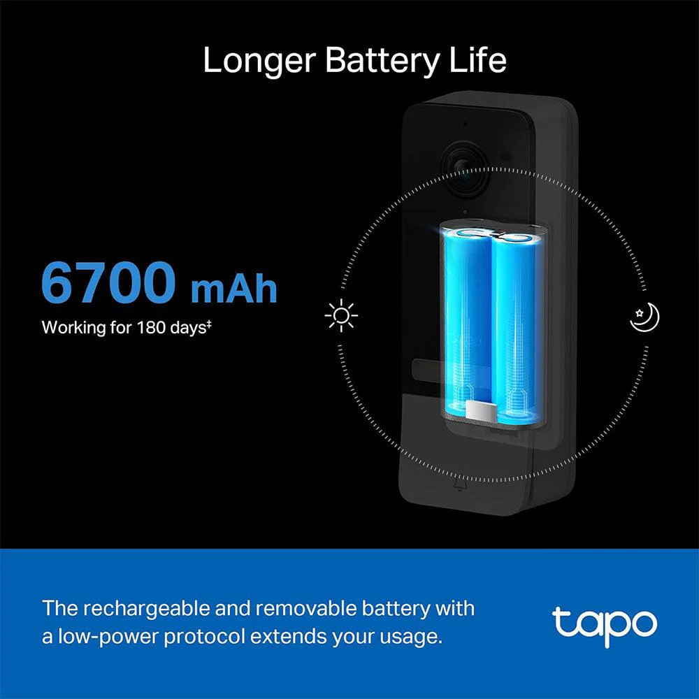 Tapo D230S1 Smart Video Doorbell Intercom 5MP 2.1mm - Image 4