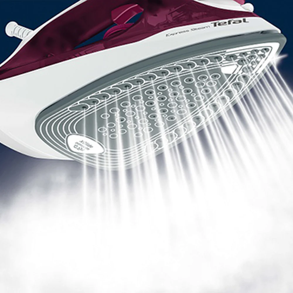 Tefal Steam Iron Express Steam FV2844E2 2400W - Burgundy - Image 4