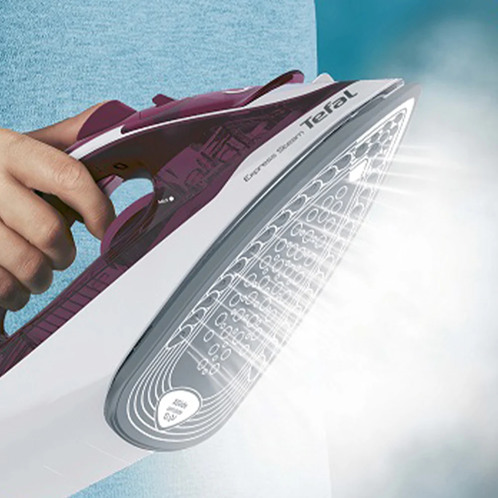 Tefal Steam Iron Express Steam FV2844E2 2400W - Burgundy - Image 7