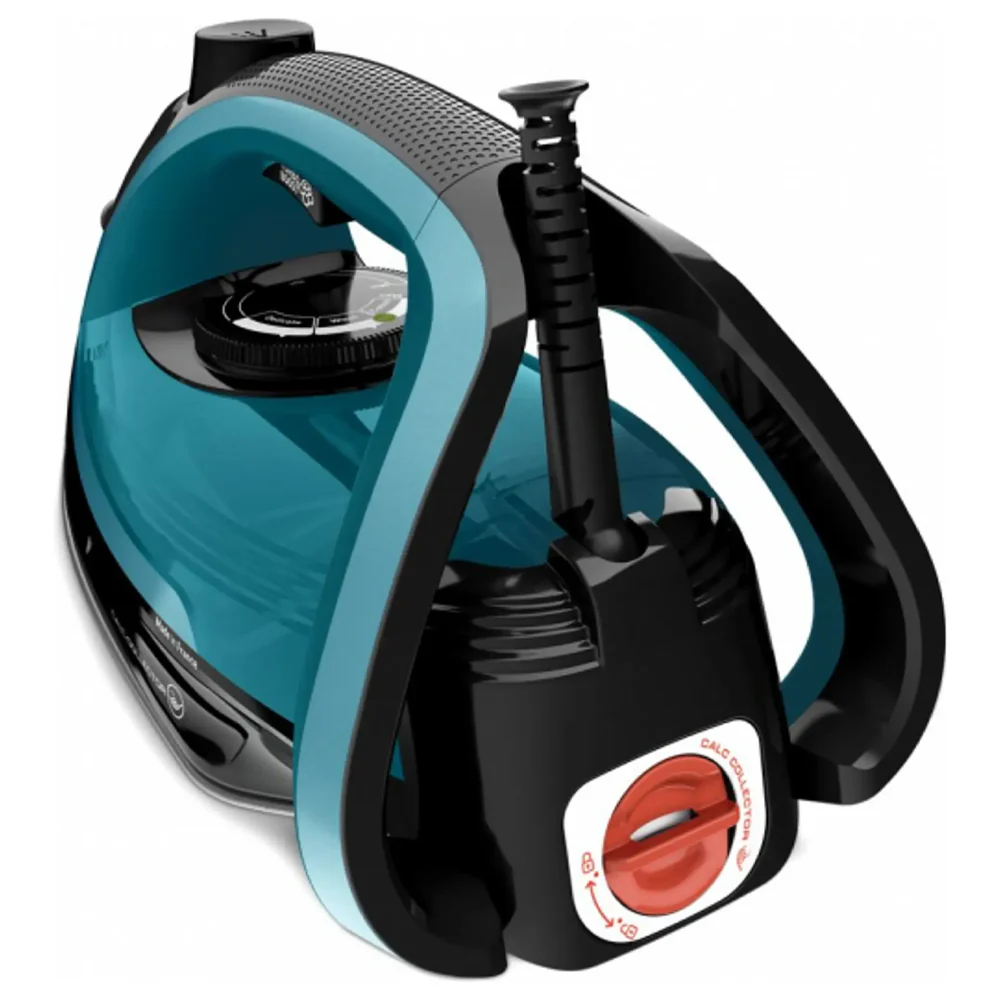 Tefal Steam Iron Ultragliss Anti-Calc Plus FV6832E0 2800W - Blue x Black - Image 3