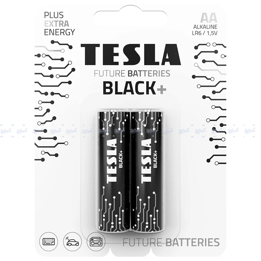 Tesla Black+ AA2 Alkaline Battery