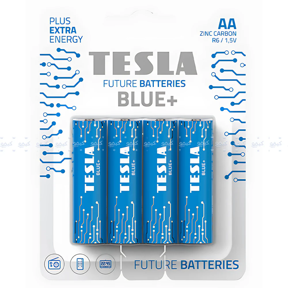 Tesla Blue+ AA4 Zinc Battery