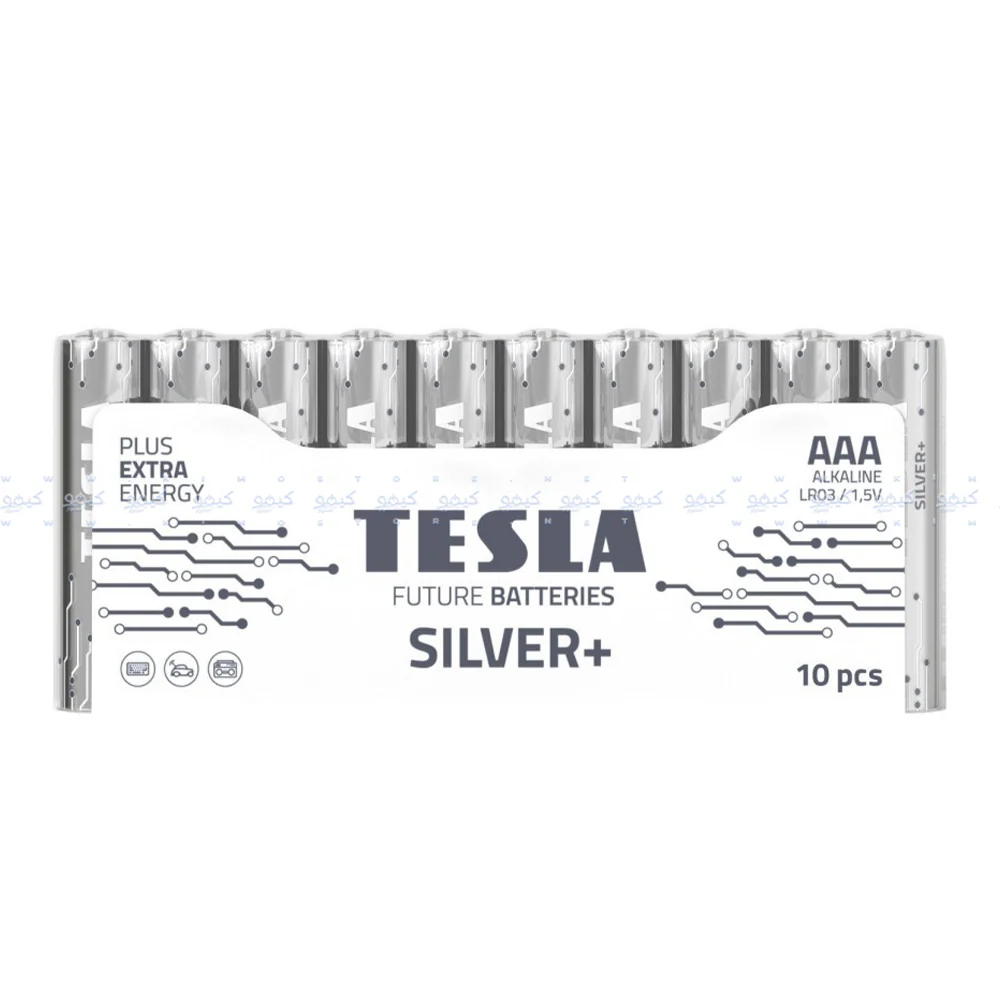 Tesla Silver+ AAA 10Pcs Alkaline Battery