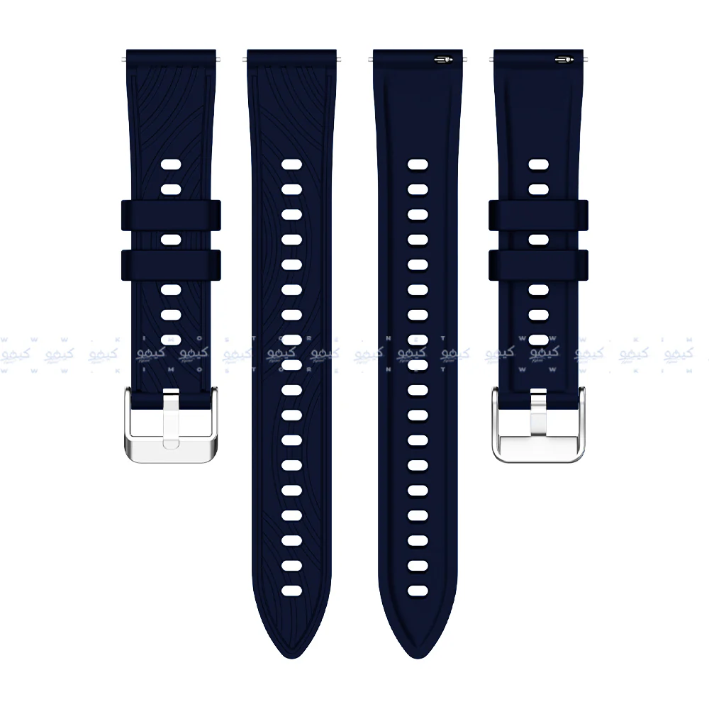 Textured Silicone Watch Strap (22mm) - Image 10