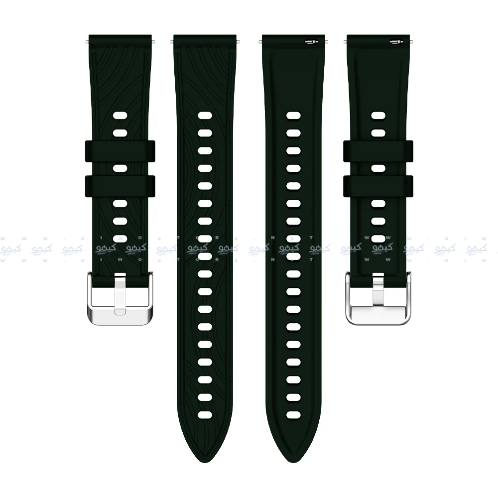 Textured Silicone Watch Strap (22mm) - Image 12