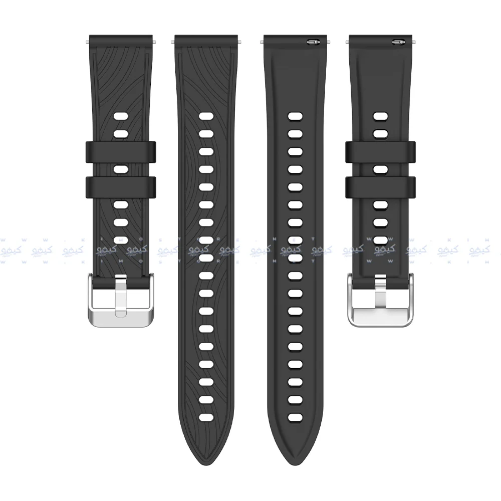 Textured Silicone Watch Strap (22mm) - Image 13