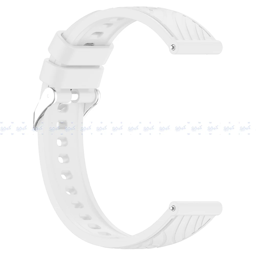 Textured Silicone Watch Strap (22mm) - Image 2