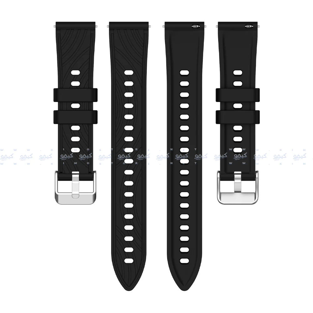 Textured Silicone Watch Strap (22mm) - Image 3