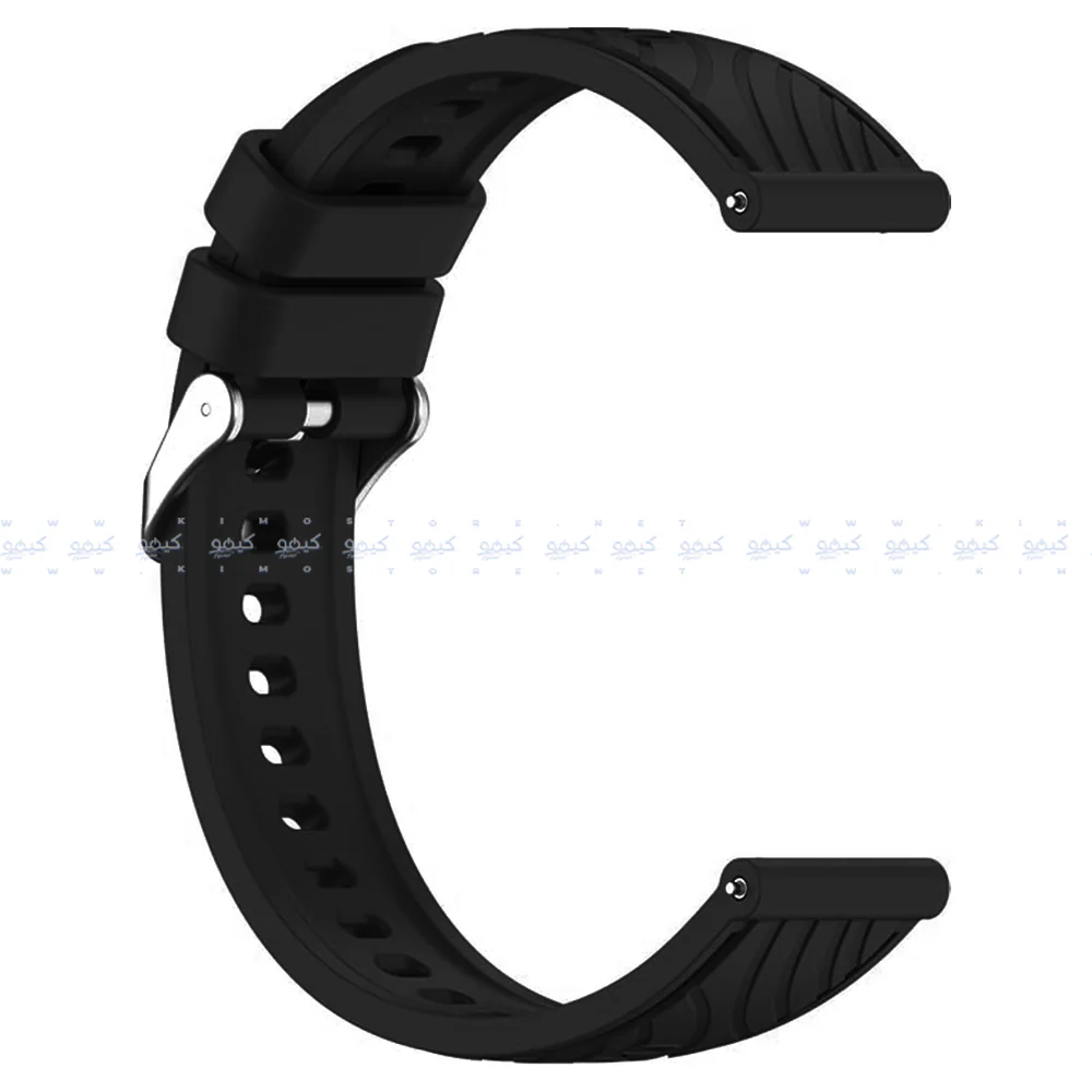 Textured Silicone Watch Strap (22mm) - Image 4